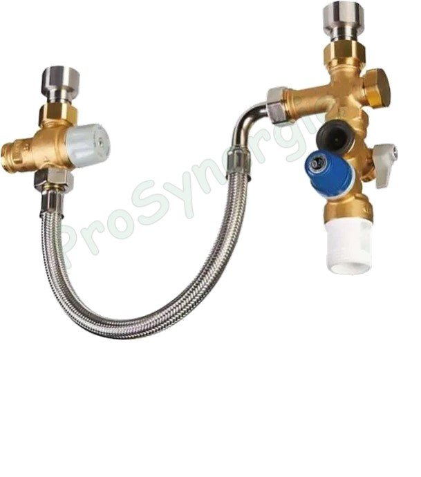 Kit remplacement KMIX : Groupe de sécurité NF Ø3/4  MF avec branchement pour mitigeur thermostatique