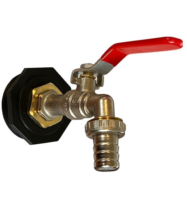Ensemble Robinet de jardin à ouverture vanne pour Cuve à Eau SCHUTZ ØM 2 