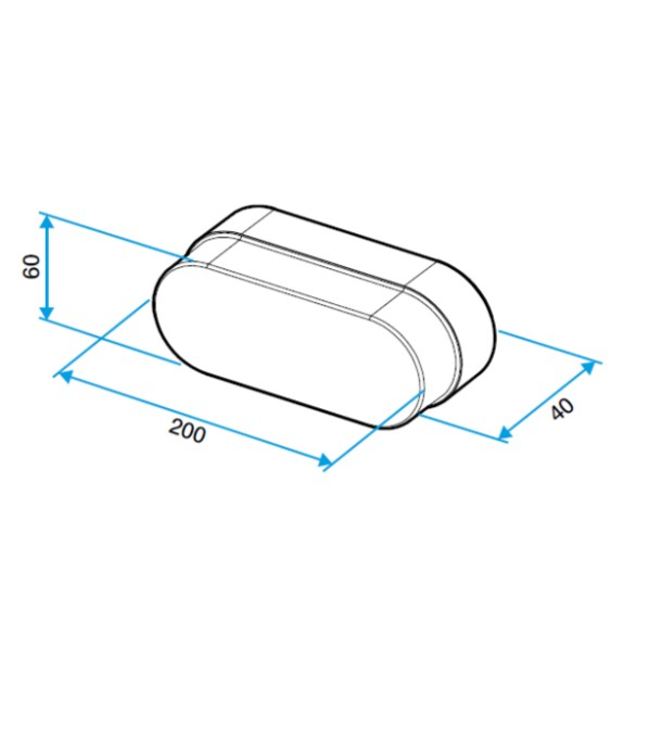 Bouchon Minigaine Aldes - Ventilation (VMC) - Section 60 x 200 mm