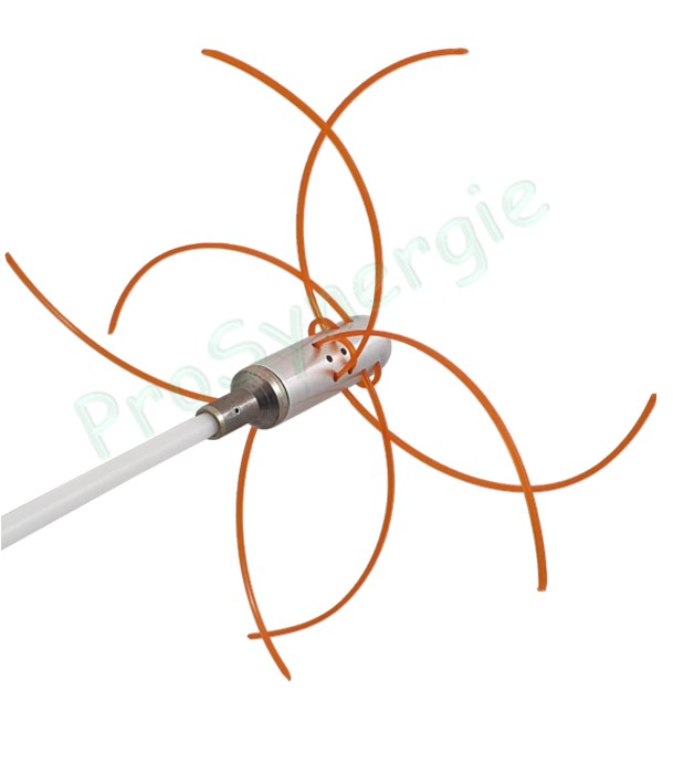 Tête Alu Multibrins (12 fils) pour Rotoflex Ø  8 mm