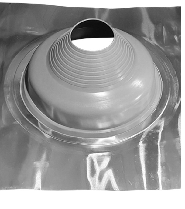 Etanchéité souple SolFlexe Alu Silicone (200°C maxi) n°4 - Ø 160 à 300 mm - Avec embase aluminium - Pour sortie de toiture