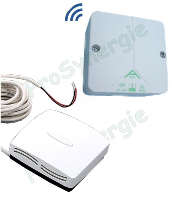 Sonde de température extérieure radio  Outdoor sensor RF  433.92 MHz pour régulation Climatic Control H&C Watts