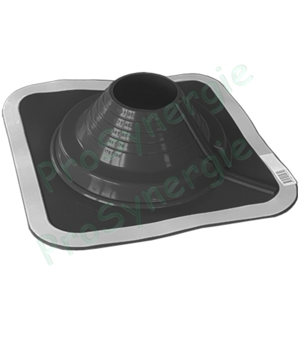 Etanchéité souple SolFlexe EPDM Noir (115 °C maxi) n°5 Ø 108 à 190 mm - Ouverture latérale possible et embase carrée