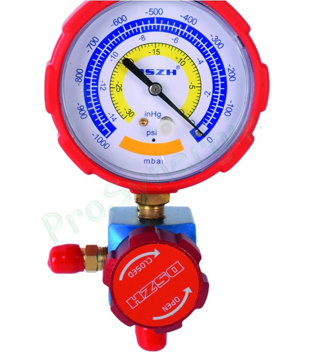 Manifold Bypass 1 voie avec mano Vacuemètre Ø 80 mm - Vide 1000 mbar