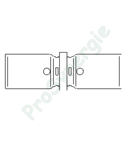 Manchon d´accouplement égal à sertir Ø63mm