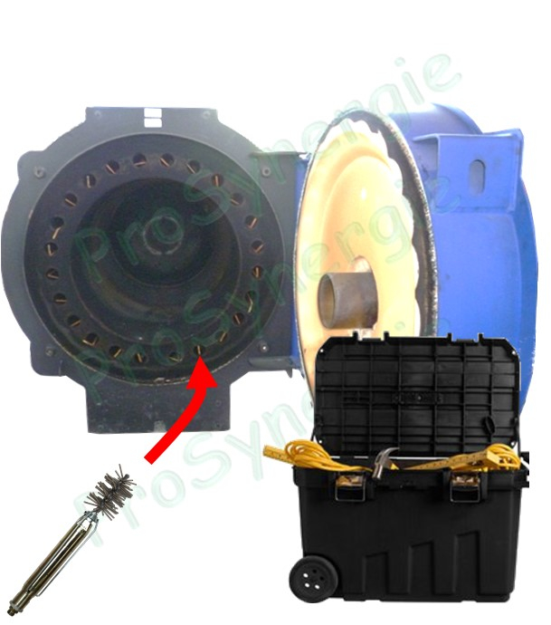 Robot propulseur Ø38 mm - Rac 12 x 175 - Pour appareil de ramonage rotatif Robotube (tubulures de chaudières)