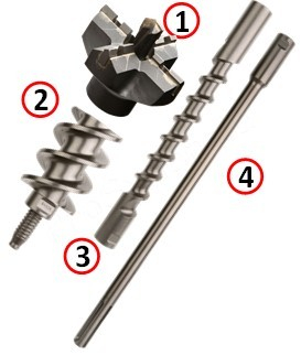 Adaptateur compatible SDS-max