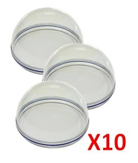 Kit de 10 dômes plastiques pour tête de caméra Visioval