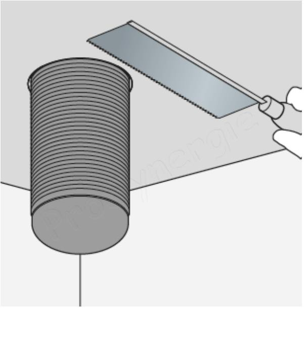 Manchette coudée Ø 125 mm (côté bouche) -> piquages pour Réseau Ventilation Optiflex Rond Ø 90 ou 75 mm
