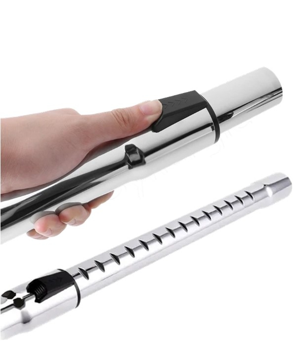 Tube télescopique (long de0.5 à1 mètre) bras métallique télescopique ØM/F 31/32 mm pour aspirateur Aldes (entre la poignée et la brosse)