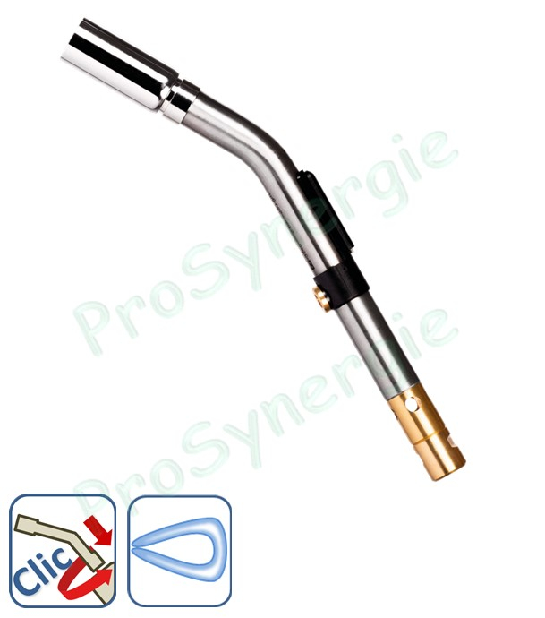 Ensemble chalumeau soudeur Promatic piezzo (rempl. Virax Piézo HM) avec brûleurs cycloniques Ø 19 mm + 4 m de tuyau + détendeur réglable 1-4 bars