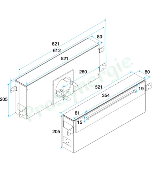 MTC - Manchon de traversée Circulaire Accoustique pour entrée d´air - Ø125 mm