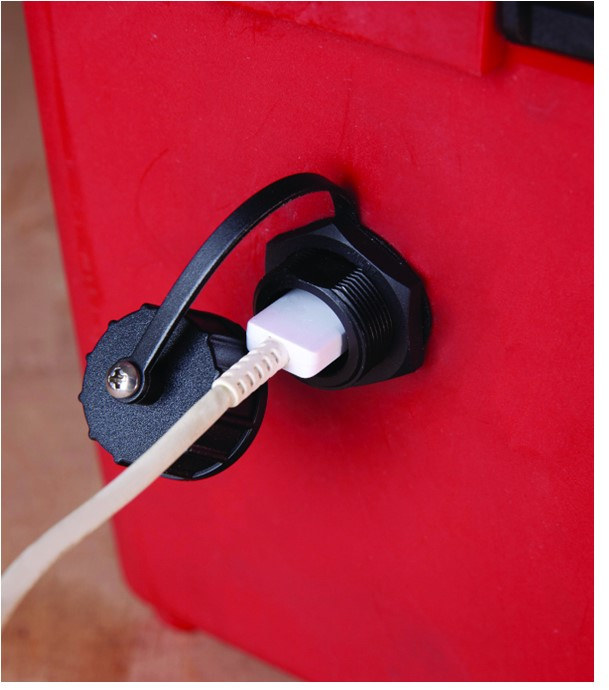 Pompe d´épreuve connectée (rapport de test) manuelle compacte (levier Soft Touche) cuve 5 litres pression 50 bars