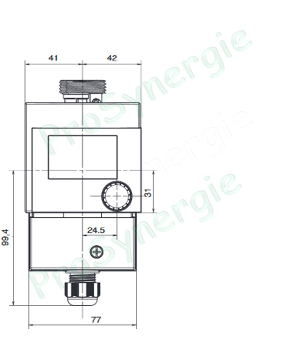 Circulateur bouclage (horloge + désinfection + mesure T°) eau chaude sanitaire (potable) SB 04-15 Thermo´Clock - Jusquà 0.35m3/h et 10 bars (hauteur 138mm ØM1´´ - clapet et vanne intégrés)