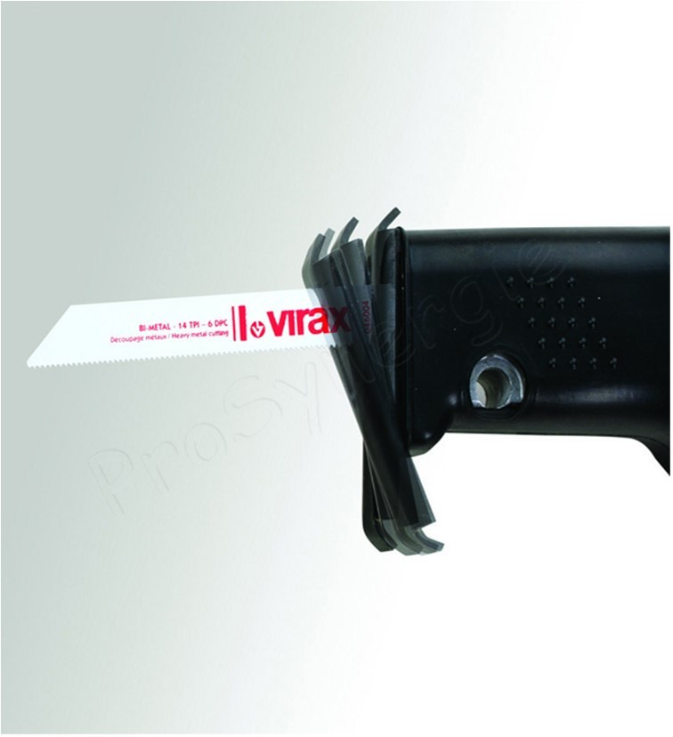 Lot de 5 lames scie sabre - L 150 mm - Bois, bois avec clous, plastique, placoplâtre, béton cellulaire, métaux ferreux et non ferreux, fonte