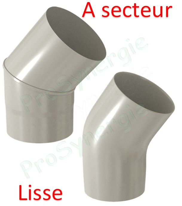 Coude 45° - Email Blanc - Ø 139 mm