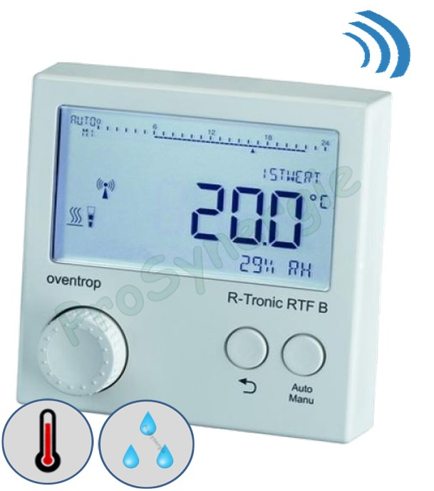 Indicateur et régulateur d'ambiance (T°+ HR) R-Tronic RT B - Pose en applique (à piles)