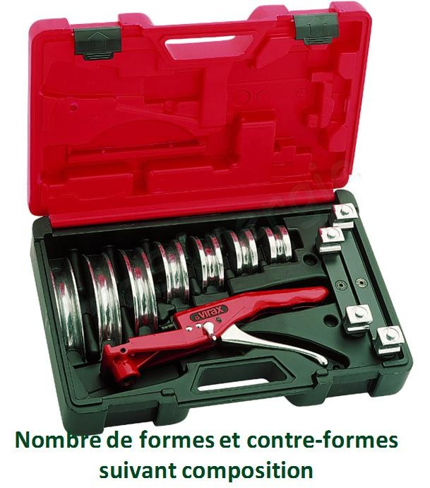 Cintreuse arbalète modèle 250100/01 (coffret formes 10 à 22 mm)