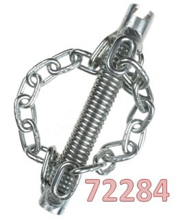 Batteur à 2 chaînes pour Flexible de déboucheur Ø 16 mm (diamètre tête 30mm - Longueur 155mm)