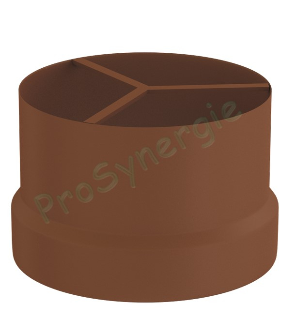Cône de finition antivolatile pour conduit de fumées rigide Technaflon PVDF, Ø 75 à 250 mm (obligatoire sur les conduits sans té de purge)