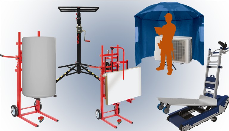 Levage radiateur, chauffe-eau, clims et diables
