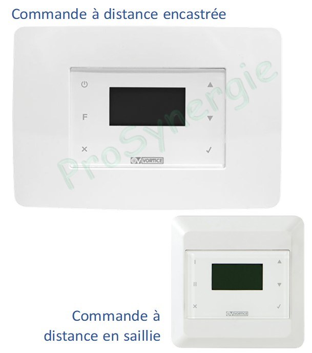 Panneau de contrôle pour VMC double-flux Neti - positionnement encastré