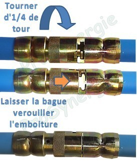 Kit Bleu Automatique (contient 6 CanneAutos de ramonage bleues Fibroflex Ø 20 de longueur 1,5m dont 1 porteuse)