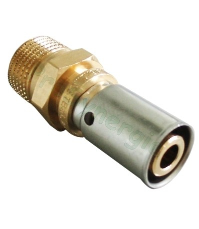 Raccord laiton à sertir Ø20mm - à visser M Ø 1/2´´