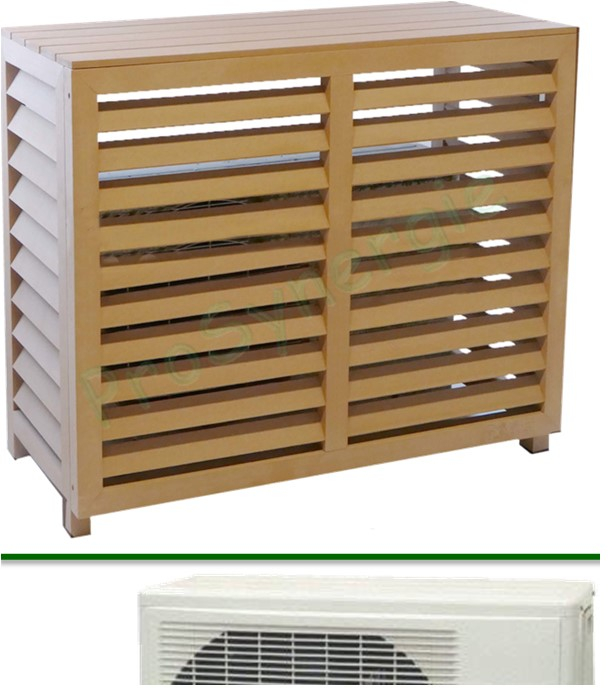 Cache Clim Composite Taille XL - Intérieur 1260x500x1700 mm - Couleur Teck