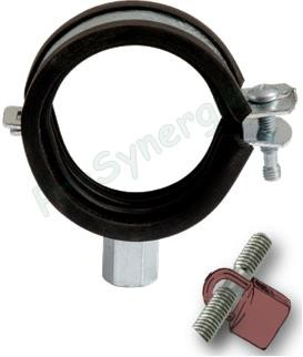 Collier à charnière (M8/M10) Isophonique - Ø 3/8´´ (Ø 16-18)