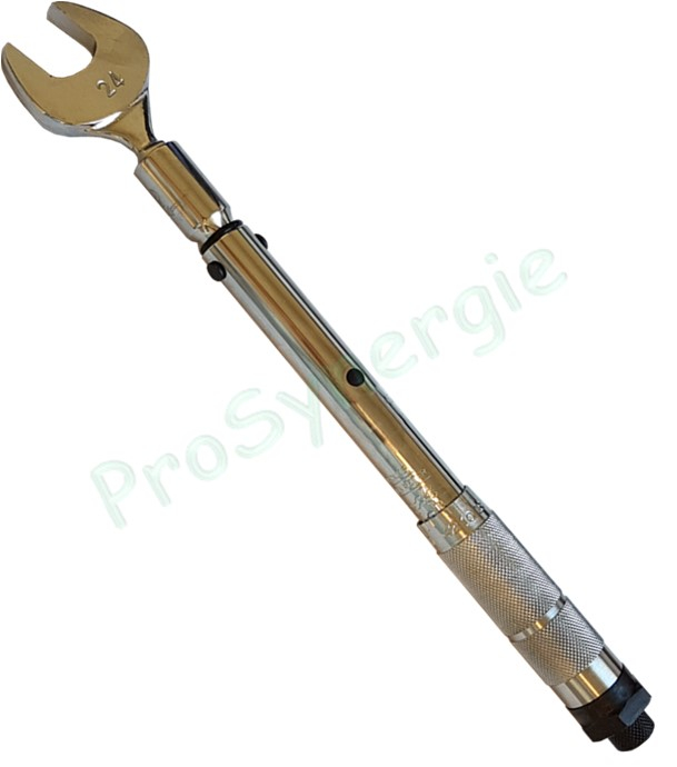 Clé dynamométrique avec couple de serrage 10-75 Nm - 17-19-22-24-27-29 mm en coffret ABS