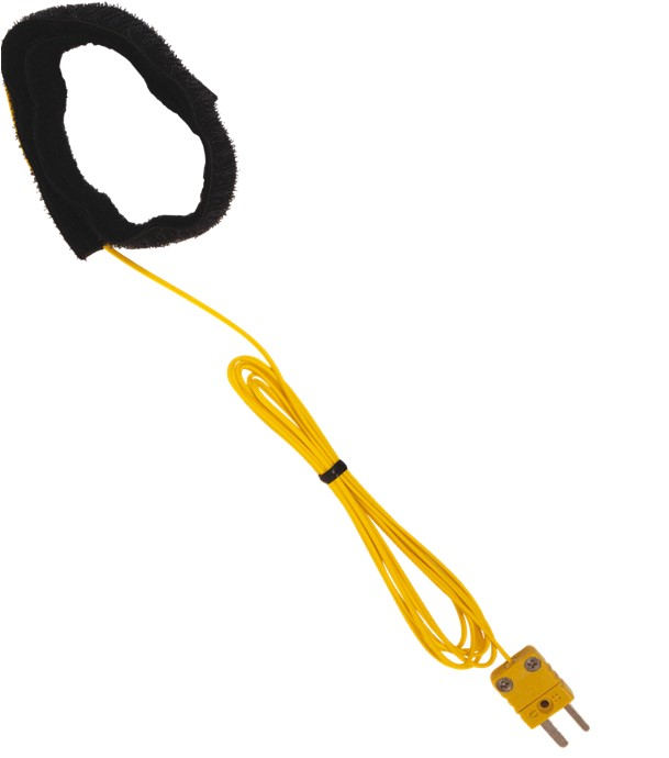 Sonde de température de contact maintien scratch (Velcro) thermocouple Type K Plage -40°C à +150°C
