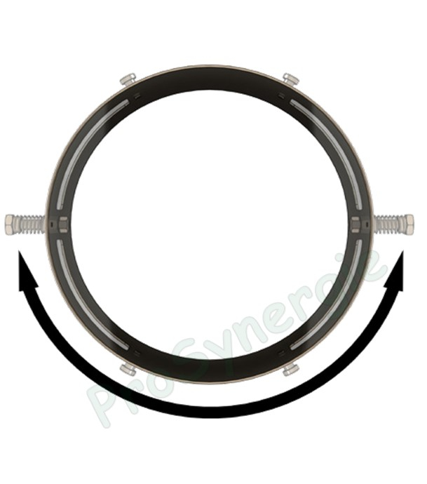 Manchette avec clapet anti-déflagration inox ØM150mm ou 180mm (pour régulateur limiteur de tirage)