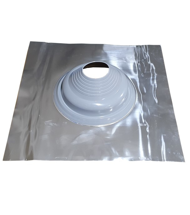 Etanchéité souple SolFlexe Alu Silicone (200°C maxi) n°3 - Ø 110 à 200 mm - Avec embase aluminium - Pour sortie de toiture