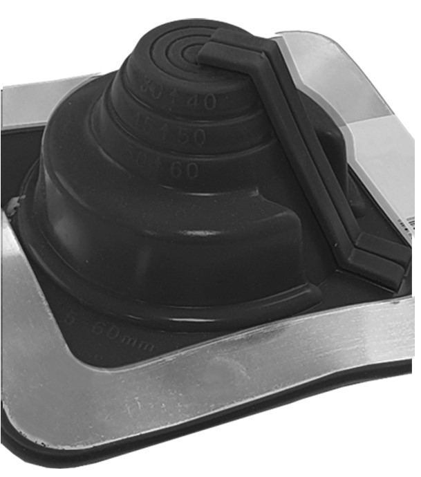 Etanchéité souple SolFlexe EPDM Noir (115 °C maxi) n°1 Ø 5 à 60 mm - Ouverture latérale possible et embase carrée