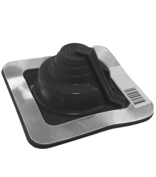 Etanchéité souple SolFlexe EPDM Noir (115 °C maxi) n°1 Ø 5 à 60 mm - Ouverture latérale possible et embase carrée