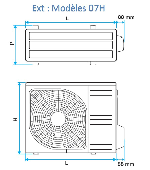 Pompe à Chaleur Air / Air Aldes T.One Horizontale - Modèle 10H - Chauffage