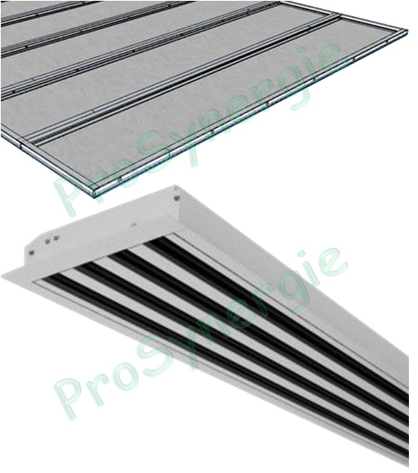 SLS15-0700 Diffuseur linéaire alu anodisé naturel
