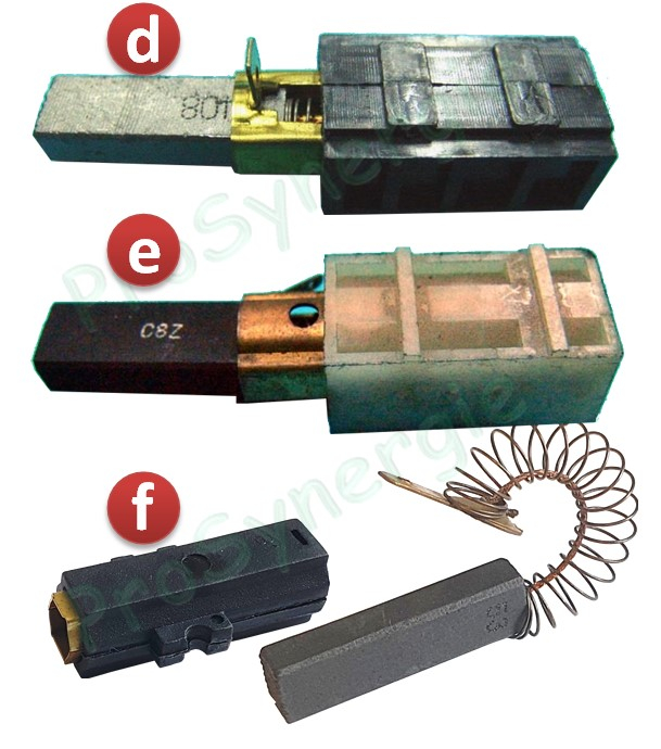 Lot de 2 charbons pour moteur d´aspirateur Progalva
