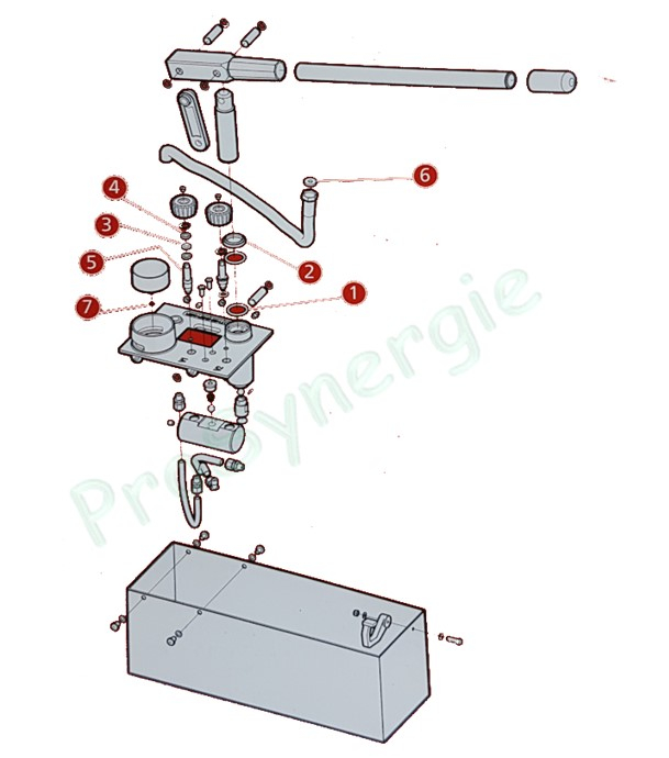 Kit de maintenance pour les valves de pompe à épreuve Rothenberger RP 50-S