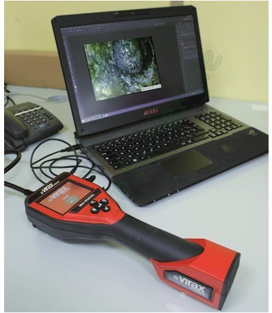 Lot 3 en 1 : Caméra d´inspection Mini-Visioval + Câble 16m avec tête pour tube 40-100mm + Localisateur de tête