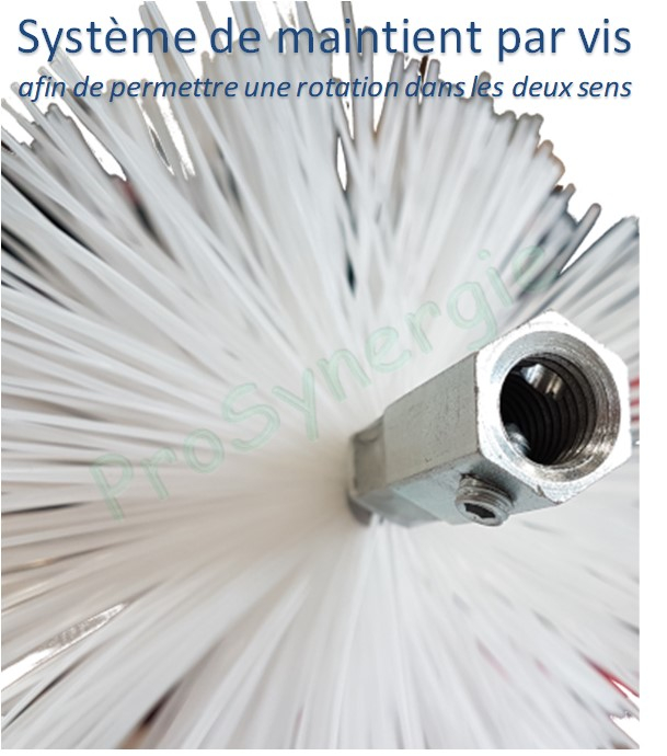 Brosserie de conduit de ventilation pour câble Ø 10/4 et 12/6 mm