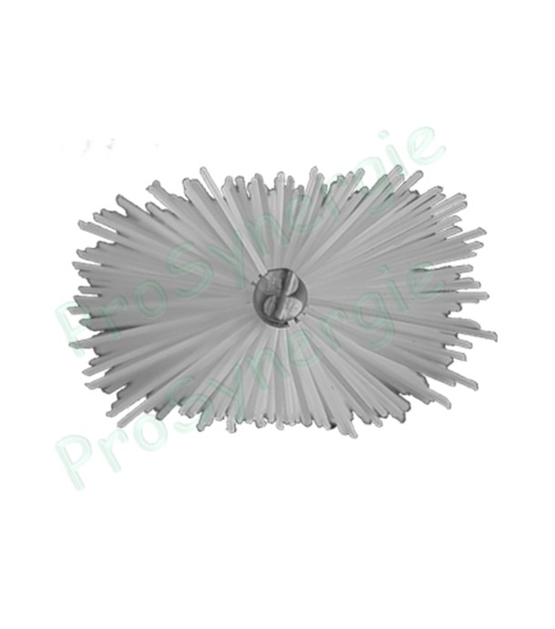 Goupillon Brosse Rectangulaire  (Saint Roch) - Fil Polyamide 0,25 - 30x20 mm - Lg garnissage 90 - Fil de tige 1,3 - Lg de tige 60 cm