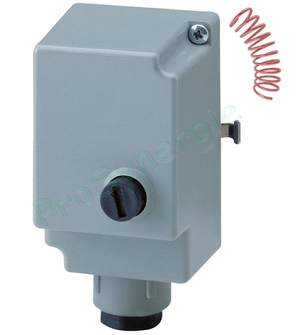 Aquastat Applique à ressort à réarmement manuel Aquanorm Spécial plancher chauffant conforme au DTU 65-14 sécurité pré-réglé 60°C
