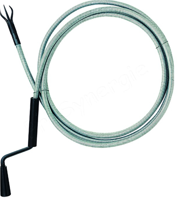 Rallonge pour Déboucheur Furet acier n°4 - Câble Ø 15 mm - L = 5 m