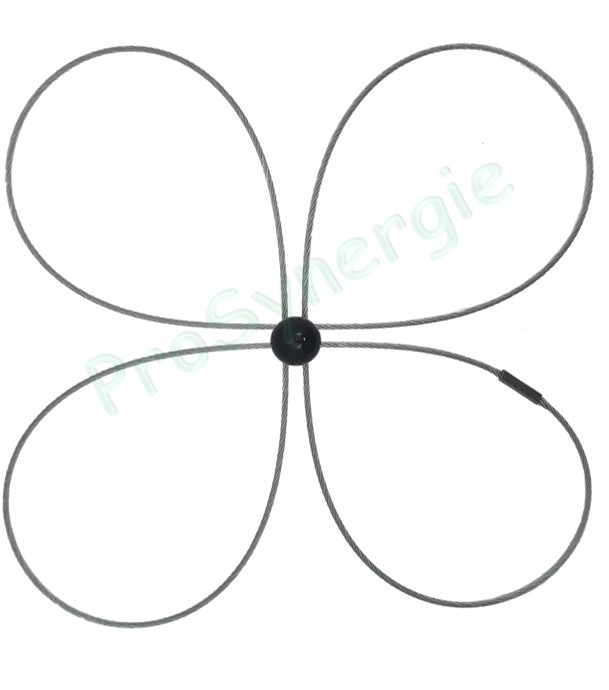 Tête pour Câble fermé et Multibrins (8 fils) pour Rotoflex Ø 12 et 18 mm (vendu sans fil / câble)