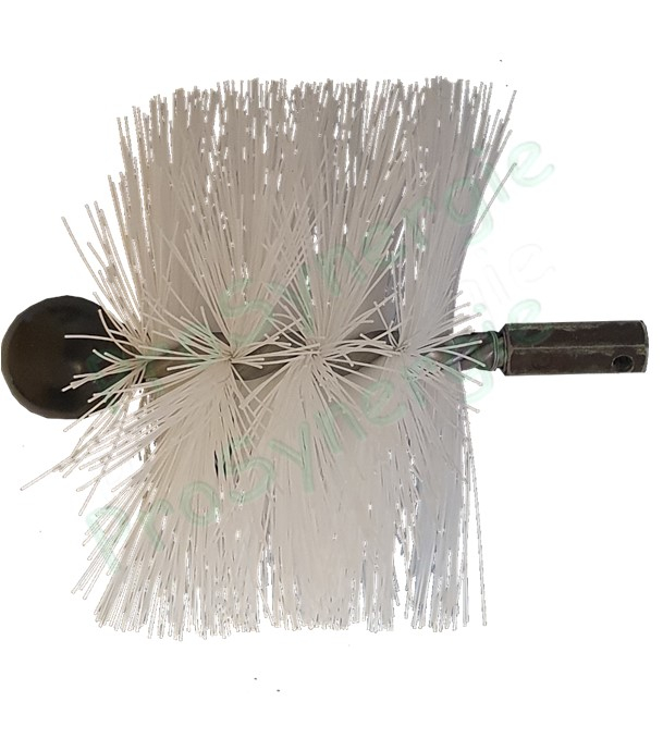 Brosse simple PP fil 0,5 mm - Ø 100mm (8 x 125) - pour câble rotatif 10/4 et 12/6 mm