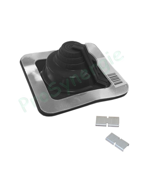 Etanchéité souple SolFlexe EPDM Noir (115 °C maxi) n°1 Ø 5 à 60 mm - Ouverture latérale possible et embase carrée