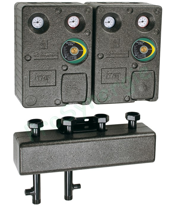 Collecteur DN25 (26/34) isolé pour 2 ou 3 départs modulaires