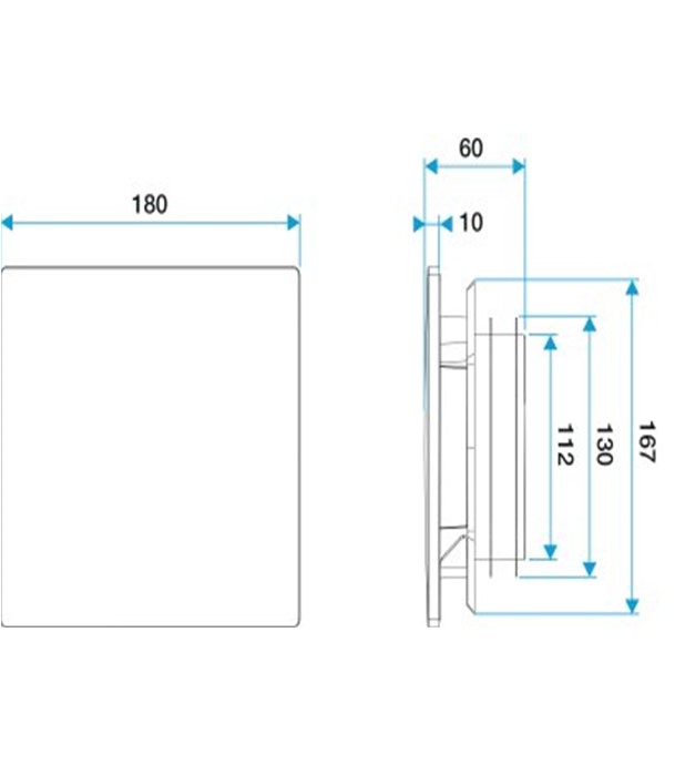Support seul  Ø 125 mm Noir - pour bouche ColorLINE